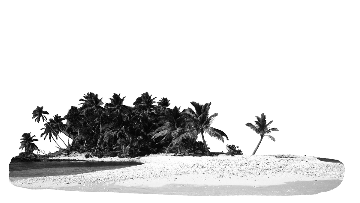 waves approaching an island
