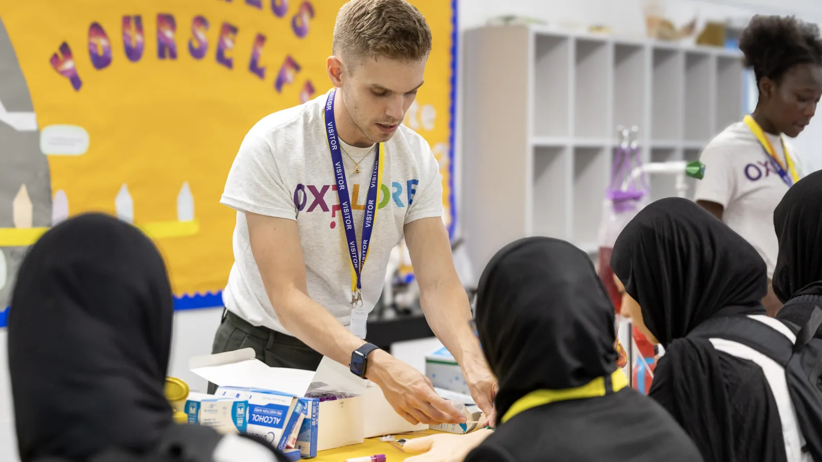 workshop with students